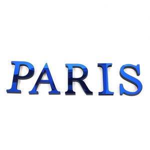 English <b>Letters</b> Acrylic Stickers <b>Letter</b> Mirror Home Decoration 3D Mirror <b>Letters</b> Blue <b>Wall</b> Stickers - Product Image 2