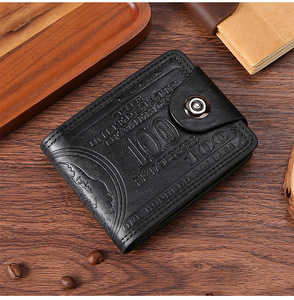 Men's Wallets with 100 US Dollar Pattern Male Wallet with Zipper <strong>Card</strong> Holder Coin Pocket Purse - Product Image 2