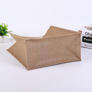 Tùy chỉnh tự nhiên vải làm vách ngăn đay Tote Túi với xử lý nhiều lớp Linen bãi biển mua sắm túi phim hoạt hình khuôn mẫu - Product Image 5