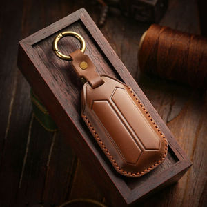 Funda de cuero de primera calidad para llave de Chery Omoda Jaecoo 7 Oumengda C7 con anillo metálico, completamente envuelta y antiarañazos - Product Image 3