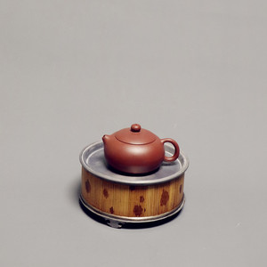 Xiangfei Pure Tin <b>Tea</b> <b>Tray</b> Square Bamboo Base Traditional Chinese Style For Kung Fu <b>Tea</b> Ceremony Accessories - Product Image 3