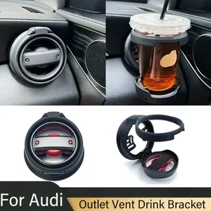 Support de tasse pliable pour climatisation de voiture, compatible avec les aérateurs, pour boissons et café, garniture intérieure - Product Image 1