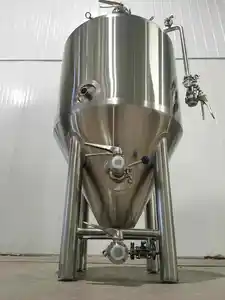 किण्वन टैंक 3HL 300L बीयर उपकरण ब्रूइंग प्लांट बीयर उत्पादन ब्रूहाउस सिस्टम स्टीम टू-वेसल