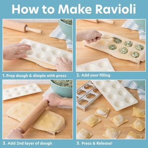 Silicone Dumpling Mold 12 Hole Italian Pasta Maker Kitchen <b>Tool</b> For Homemade Dumplings - Product Image 5