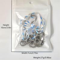 Nouveau Halloween Lumineux Araignée Pendentif Colliers Creative Hip Hop Spyderco Couteaux En Acier Inoxydable Collier