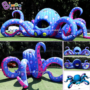 Carpa Inflable Personalizada con Forma <span class=keywords><strong>de</strong></span> Pulpo, Fondo para Eventos, Cabina <span class=keywords><strong>de</strong></span> DJ Inflable Gigante para Decoración <span class=keywords><strong>de</strong></span> Fiestas Musicales al Aire Libre - Product Image 3