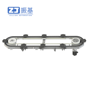 Trasportatore industriale automatizzato di pallet trasportatore di guida curvo di guida ovale nastro sincrono per la produzione linea di assemblaggio - Product Image 5