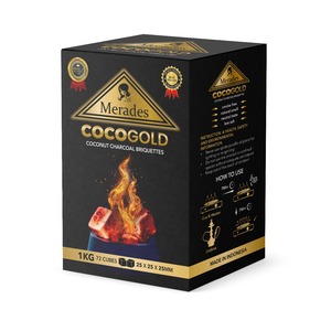 Coco Gold من فحم قشرة جوز الهند النقي للشيشة متوفر مكعب سداسي الشكل مخصص للبيع بالجملة - Product Image 1