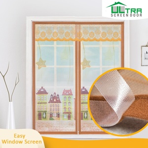 Cortina de pantalla de malla para ventana fácil con cierre de cremallera con patrones múltiples - Product Image 2