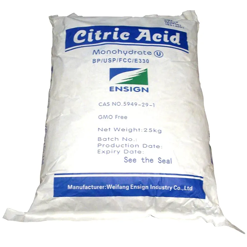 Acidulant 무수 생산 라인 Monohydrate 가격 칠레 구연산
