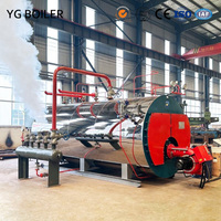 YG industri otomatis 1000kg 2mw 5t 15t ketel uap untuk minyak goreng Gas alami/minyak rendah tabung air api batu bara