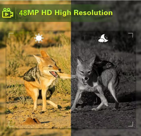 Nouvelle caméra de chasse sans fil 4K 48MP à contrôle par application, connexion Wi-Fi, détection de mouvement, pour la faune en extérieur, IP66