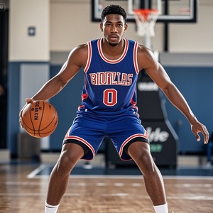 Maillots de basket-ball personnalisés en gros pour hommes, design personnalisé, logo sublimé, respirant, été, manches courtes - Product Image 5