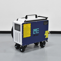 Machine de nettoyage laser à impulsions portative pour bagages, 100W 200W 300W, fourniture d'usine, facile à utiliser, élimination de la rouille