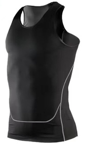 Canotta Sportiva Modellante da <span class=keywords><strong>Uomo</strong></span>, T-Shirt Senza Maniche a Compressione, <span class=keywords><strong>Gilet</strong></span> <span class=keywords><strong>Sportivo</strong></span> Contenitivo per Ginecomastia, Modellante Ionico - Product Image 6