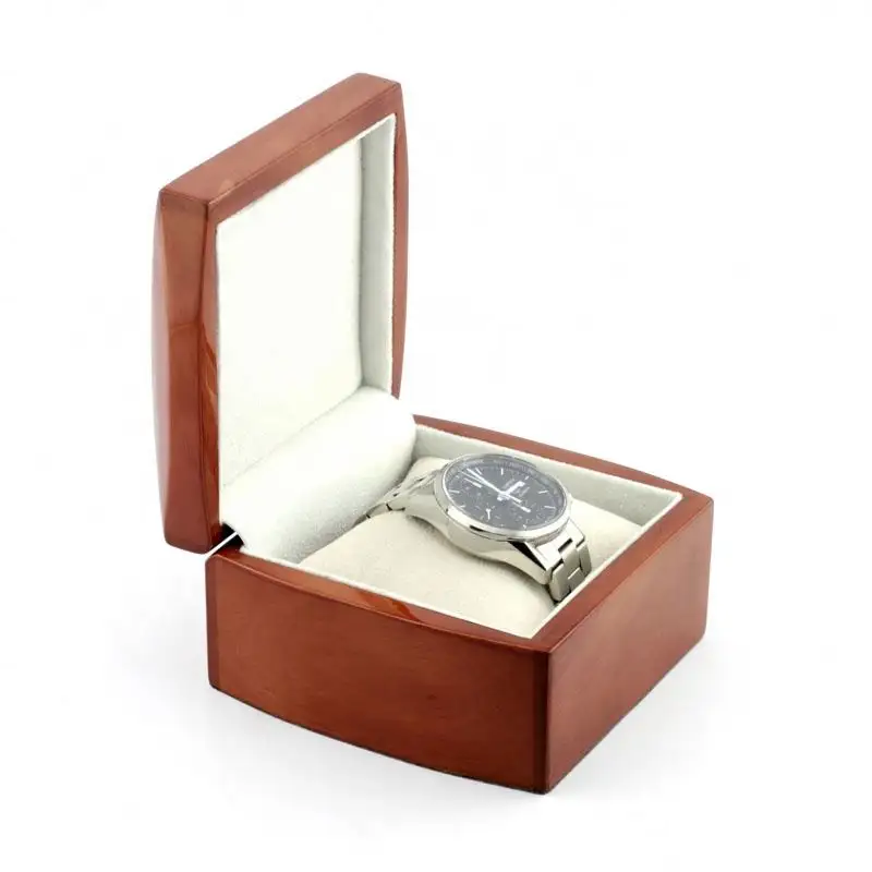 منتج جديد بني تصميم صندوق ساعتك الخاص للرجال صندوق تعبئة خشبي