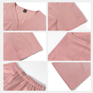 42025 de moda con cuello en V Unisex enfermería Scrub vendedores enfermería uniforme Scrubs conjuntos venta al por mayor Venta caliente ropa de mujer - Product Image 4