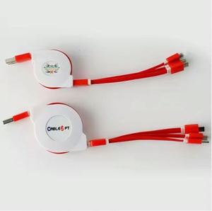 Cable de Carga Retráctil 3 en 1 con Logotipo Personalizado, Regalo para Teléfono - Product Image 4