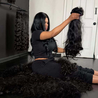 Extensions de cheveux humains vierges vietnamiens non traités, double trame, bouclés style Pixie, 100 % cheveux naturels, fournisseur de cheveux bruts