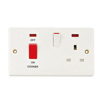 Wenzhou Manufacturer Kitchen 45A Rice Cooker Switch Socket With 13A Sockets and Switches