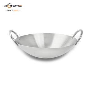 <span class=keywords><strong>Wok</strong></span> en acier inoxydable écologique, différentes tailles, <span class=keywords><strong>wok</strong></span> de cuisson, <span class=keywords><strong>wok</strong></span> à double poignée pour la cuisine - Product Image 2