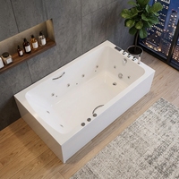 Baignoire de massage en acrylique de luxe à grande capacité pour bain profond, idéale pour les spas, hôtels, centres de villégiature, grossistes, fournisseurs et fabricants