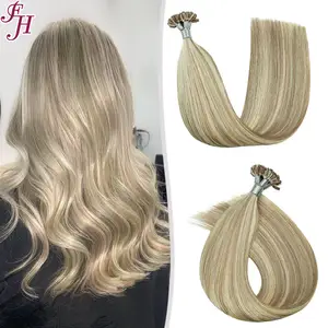 FH Direct Supplier Cheap Price #vb Highlight Human Hair Straight U Tip Hair Extension in Beautiful Looking