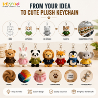 Llavero de Peluche de Ardilla de Alta Calidad, Llavero de Animal de Peluche Personalizado, Llavero de Peluche Lindo de Alta Calidad