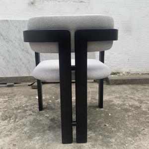 <span class=keywords><strong>Fauteuil</strong></span> <span class=keywords><strong>Club</strong></span> en Sergé Nabuk en <span class=keywords><strong>Cuir</strong></span> Boucle Rembourré Italien Hôtel Restaurant Café Designer Naturel Noir Bois de Baie Moelleux - Product Image 5