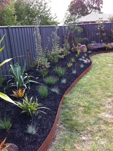 ขอบตกแต่งสวนโลหะอาร์ตเดโคแบบคอร์เทน พร้อมปรับแต่งขนาดได้ - Product Image 2