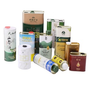 Lata de hojalata cuadrada/rectangular de 500 ml con impresión personalizada, vacía, para aceite de cocina, aceite de oliva, alimento para mascotas (grado alimenticio) - Product Image 6