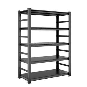 <span class=keywords><strong>Étagère</strong></span> de rangement industrielle murale réglable à 5 niveaux en acier sans boulons, avec revêtement en poudre durable, pour garage - Product Image 1