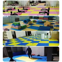 Tapis de sol en mousse épaissi 100 cm Tapis d'entraînement de Taekwondo Fitness Tapis de sol en mousse EVA à emboîtement Puzzle Chine