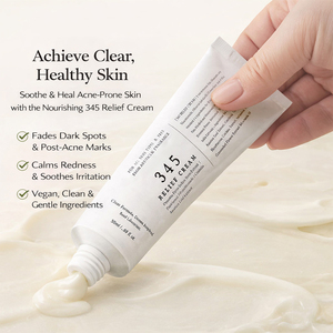 Crème Apaisante 345 50ml Hydratant Visage Végétalien avec Niacinamide, Panthénol et Centella Asiatica pour Apaiser et Réparer - Product Image 6