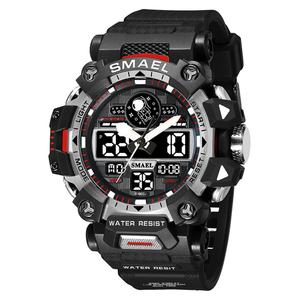 Reloj Deportivo Cronógrafo SMAEL 8078 Resistente al Agua, Analógico Digital, de Acero Inoxidable, Relojes para Hombre - Product Image 4