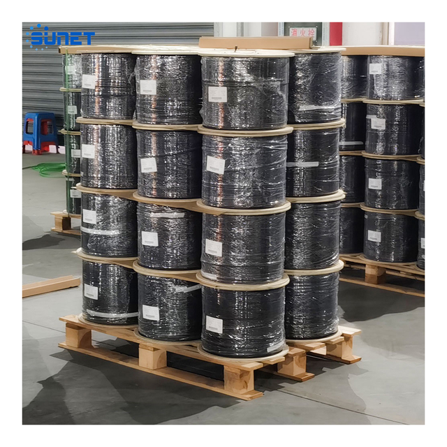 Sunet GJYXCH-1B6 G657A1 G657A2 1 Core 2 CORE Outdoor Indoor LSZH FTTH Optical Fiber Drop Cable with Messenger