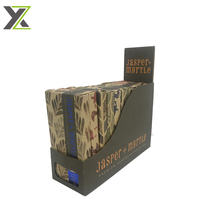 Boîtes de présentation de comptoir en carton ondulé avec barre de chocolat et logo en feuille d'or personnalisés