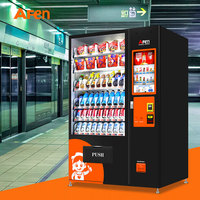 AFEN-Distributeur automatique de boissons à écran LCD, distributeur automatique de snacks par billets et pièces