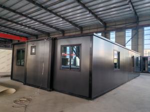 <span class=keywords><strong>Maison</strong></span> préfabriquée mobile extensible pour stand, avec double aile pliable, pour chantier <span class=keywords><strong>de</strong></span> construction - Product Image 3