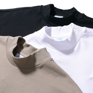 Custom Casual Blank <b>Turtle</b> <b>Neck</b> Heavy Weight 100% Cotton Oversized Baggy Turtleneck T-Shirts for <b>Men</b> Breathable Eco-Friendly - Product Image 1