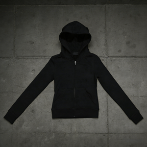 Sudadera con Capucha y Cierre de Cremallera para Hombre, Diseño Ajustado, Color Negro, Unisex, de Fabricante de Ropa - Product Image 2