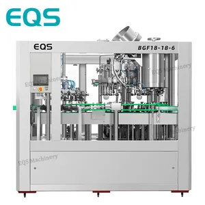 순수 및 미네랄 워터 생산 라인을 위한 완전 자동 소형 물병 충전 기계