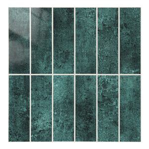 Green Peel and <strong>Stick</strong> <strong>Tiles</strong> Self Adhesive Glossy Stacked <strong>Tile</strong> <strong>Brick</strong> Mosaic <strong>Stick</strong> <strong>on</strong> Backsplash for Kitchen Bathroom RV Laundry - Product Image 1