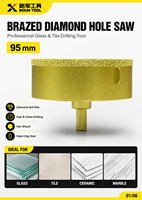 Foret diamanté pour céramique, porcelaine, marbre et granit - Scie cloche à mandrin SDS M14