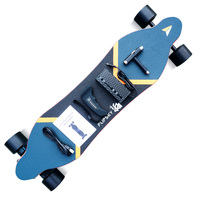 Livraison gratuite Flipsky F2 Esk8 Longboard Skateboard électrique avec planche en fibre de carbone, glisse fluide et silencieuse, installation facile