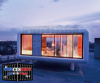 Populaire Apple Cabin House Cabine personnalisée Bureau Portable Home Pod Apple Cabin Container Homes 20FT Préfabriqué Expédition Petite Maison