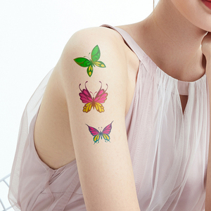 Ingrosso adesivi per tatuaggi temporanei impermeabili per Body Art simpatici disegni di moda di colore per ragazza <span class=keywords><strong>farfalla</strong></span> simpatici tatuaggi colorati - Product Image 6