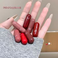 Ensemble de 8 rouges à lèvres crème minéraux en capsule, hydratants, longue tenue et anti-transfert, mini rouges à lèvres mats, vente en gros, Barra De Labios