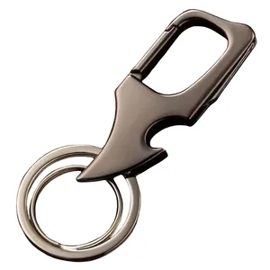 Wholesale Of New Products Portable Bottle Opener Keychain Advanced Silver Keychain Car Keychain
