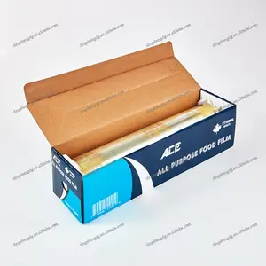 High quality Anti-fog supermarket box food cling film bee bee Factory Direct Sale Clear Cling Film Food Wrap pvc film